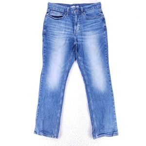 Old Navy Jeans Denim Cotton Men SZ 30x30 Blue Straight Stretch VTG Mid Rise Slim